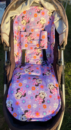 Pram Liner Universal Minnie Mouse Purple