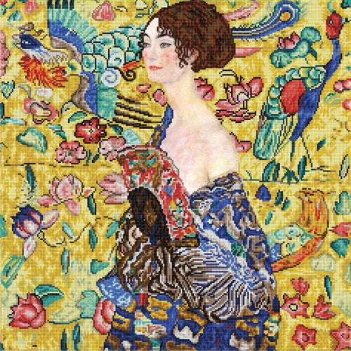 Lady with Fan (Klimt)