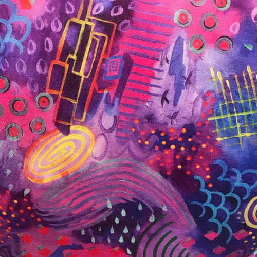 Universal Pram Purple Abstract