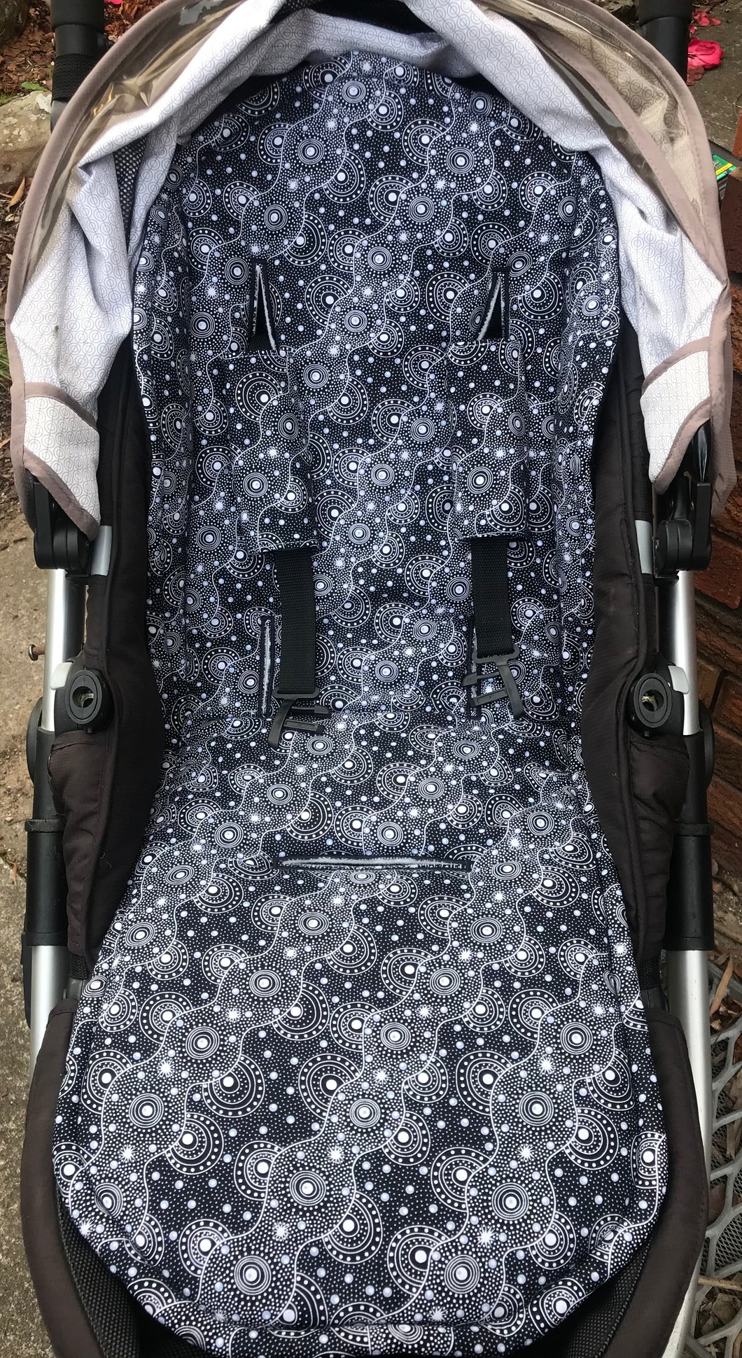 Pram Liner Indigenous Black