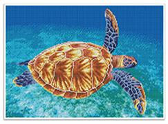 Square Dotz Graceful Swimmer PreFramed