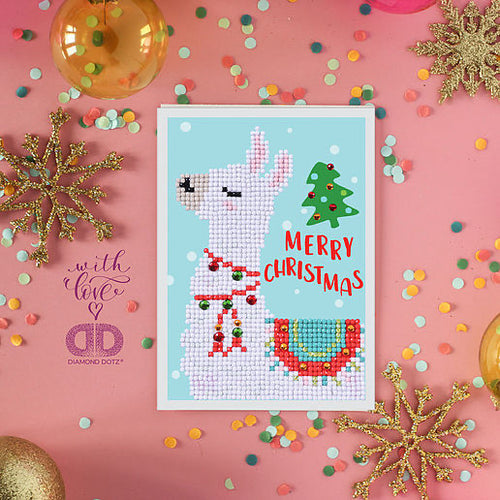 Merry Christmas Llama Greeting Card