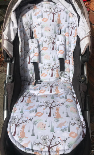 Pram Liner Universal Aussie animals