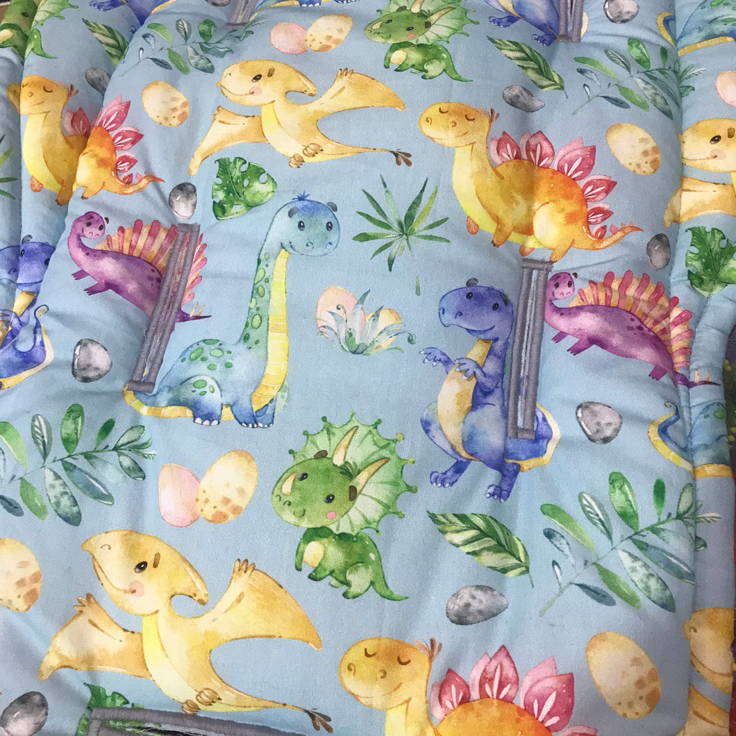 Universal Pram Liner Dinosaurs pastel