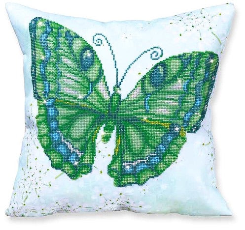 Butterfly Green Cushion