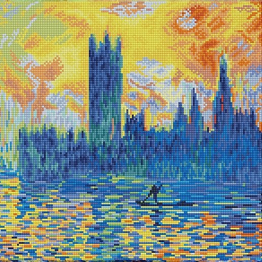 London Parliament In Winter (apres Monet)